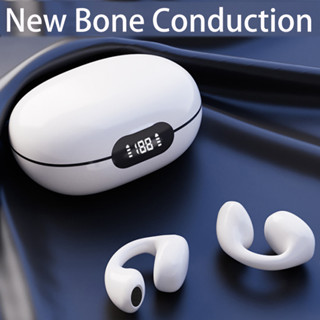 Tws ชุดหูฟังบลูทูธไร้สาย พร้อมไมโครโฟน สําหรับ Ambie Sound Earcuffs Ear Bone Conduction Earring LED Display