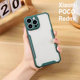 POCO F5/X5 Pro 5G Redmi Note 12 Pro+12C Xiaomi 13/12T Pro A1 /10 5G C40 X4 F4 GT 10C 12 Pro M4/X4 Pro Note 11/11S Pro 11T Pro Mi 11 Lite เคสโทรศัพท์มือถือ ป้องกันกระแทก แบบบาง สีโปร่งใส สําหรับ