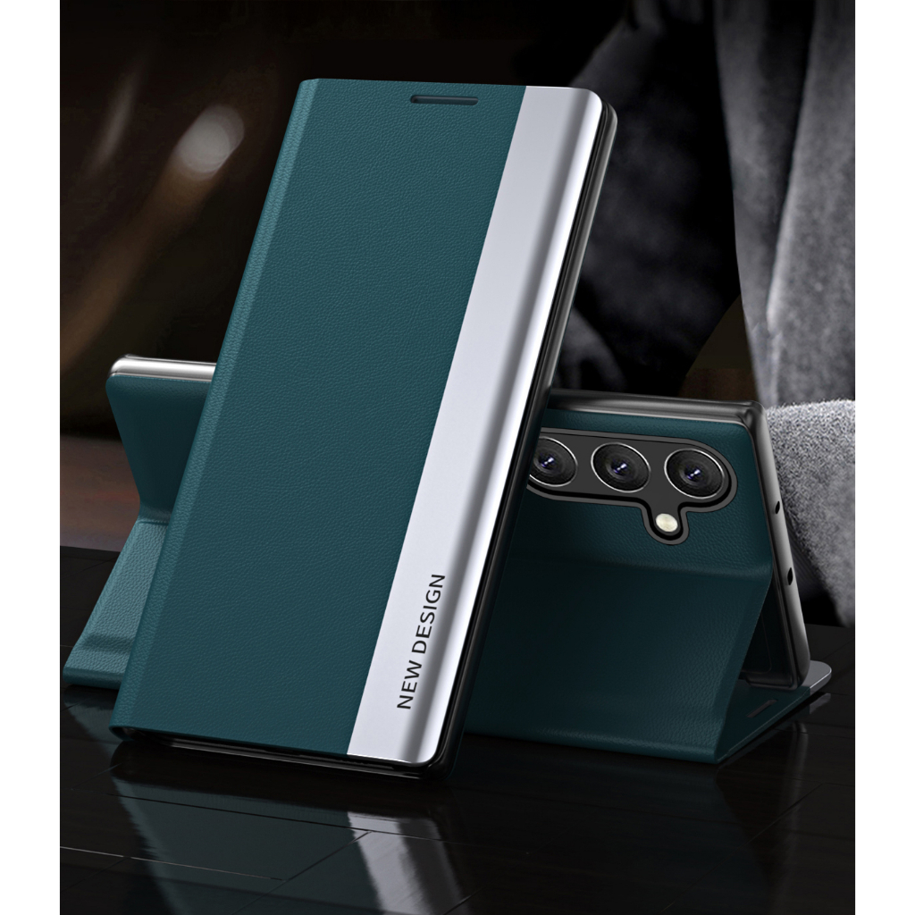 เคสโทรศัพท์มือถือหนังเทียม ฝาพับแม่เหล็ก หรูหรา สําหรับ Samsung Galaxy A26 A34 A54 A14 A15 M14 A56 A