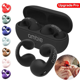 1:1 Ambie Sound Earcuffs Bone Conduction การขับขี่ บลูทูธ ไร้สาย หูฟัง TWS กีฬา ต่างหู หูฟัง