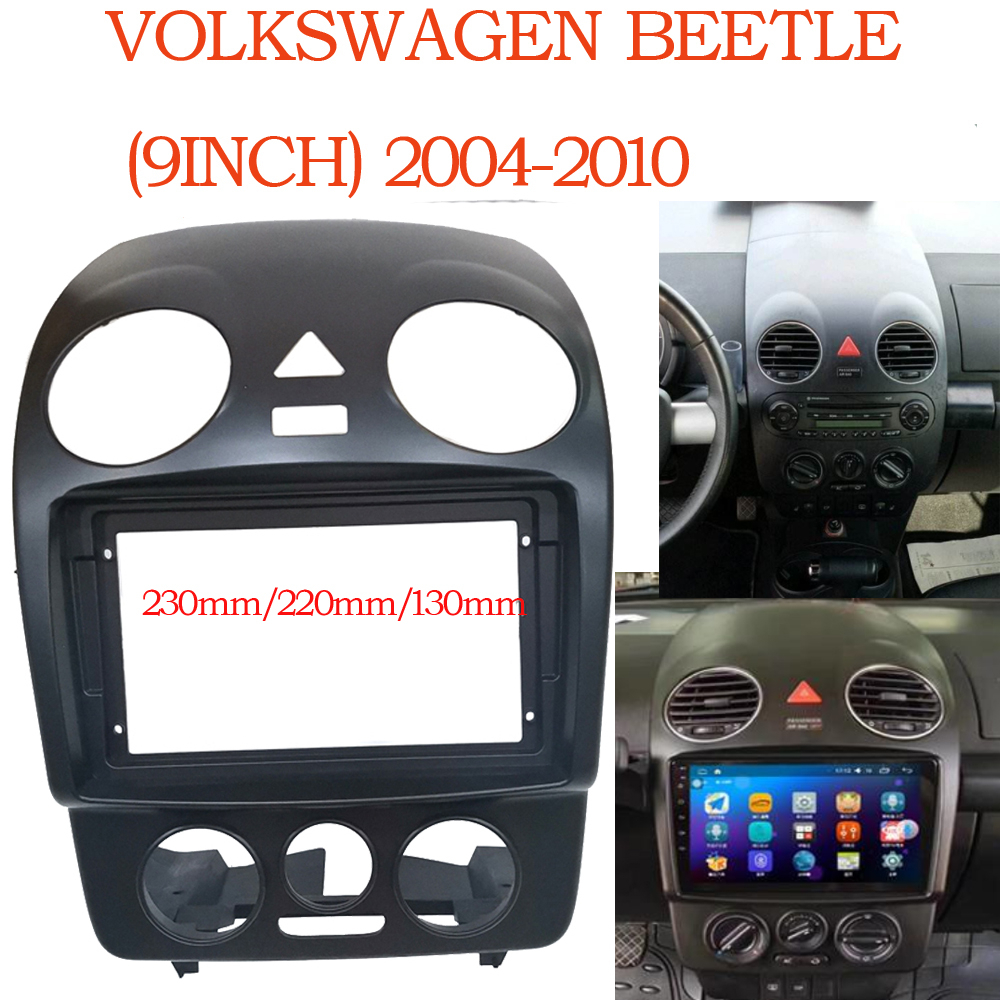 ชุดกรอบวิทยุรถยนต์ 2 Din 9 นิ้ว สําหรับ VOLKSWAGEN Beetle 2004-2010 GPS MP5 Android GPS