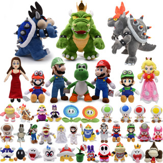 อะนิเมะ Super Mario Bros. ตุ๊กตานุ่ม รูปการ์ตูน Mario and Luigi Bowser Koopa Troopa Goomba น่ารัก ของขวัญวันเกิด สําหรับเด็ก