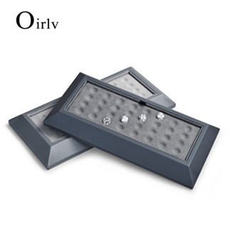 Oirlv ถาดหนังกํามะหยี่ สําหรับใส่เครื่องประดับ P114 P115