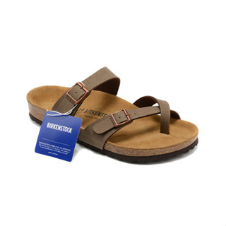 มาตรฐานแท้ 1:1 Birkenstock รองเท้าแตะ Birkenstock ชุด Birkenstock สีกาแฟ น้ํามันขี้ผึ้ง 34#--46#