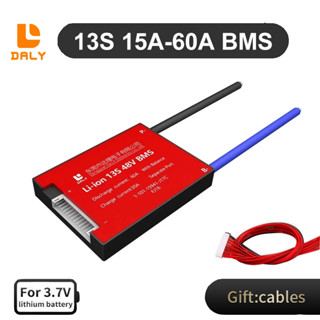 Daly แบตเตอรี่ลิเธียม 13S 48V BMS สําหรับ Li-ion Batt 15A 20A 30A 40A 50A 60A