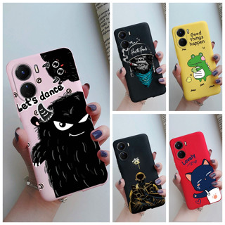 เคสโทรศัพท์มือถือ ซิลิโคนนิ่ม ลายการ์ตูนน่ารัก แฟชั่น สําหรับ Vivo Y16 V2204 V2214 Y16 Y 16