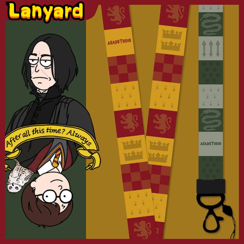ใหม่Harry Potter Gryffindor เชือกเส้นเล็กโทรศัพท์มือถือยาวและสั้นเชือกแขวนคอคอข้อมือเชือก Slytherin U ดิสก์พวงกุญแจแบรนด์ผู้ถือบัตรเชือกเส้นเล็กสากล