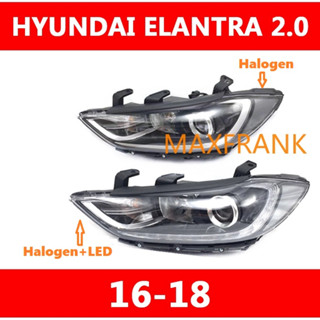 ฝาครอบไฟหน้า สําหรับ Hyundai Elantra 2.0 16-18HEADLAMP  HEADLIGHT  LENS HEAD LAMP FRONT LIGHT/headlamp cover