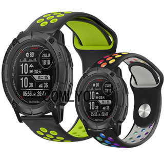 สายนาฬิกาข้อมือซิลิโคน แบบนิ่ม สําหรับ Garmin Instinct 2X Solar Sports Crossover