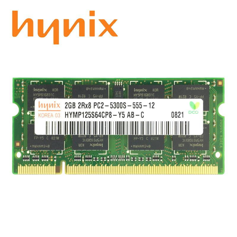 [พร้อมส่ง] หน่วยความจําแล็ปท็อป Hynix Ram 2GB PC2-5300S 2Rx8 DDR2 667MHz 800mhz 200Pin SODIMM 1.8V AD22