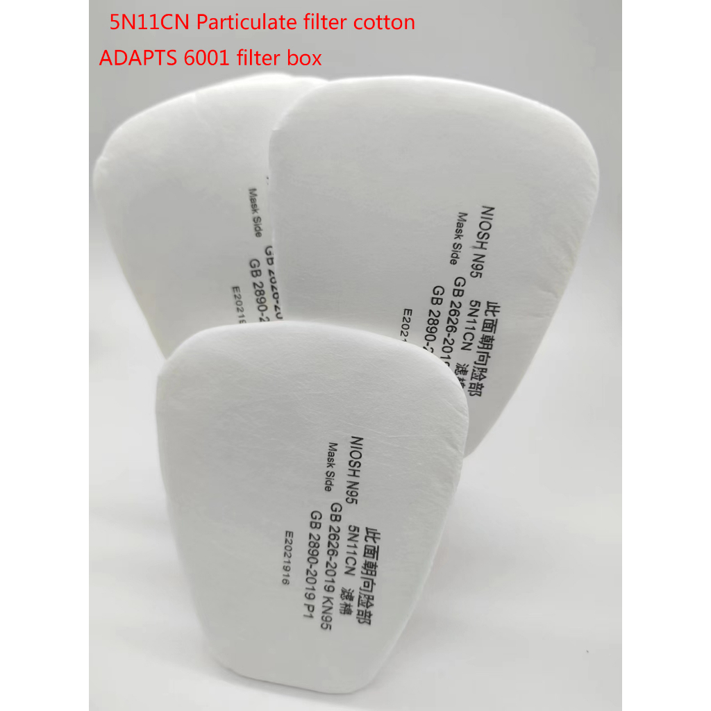 ((พร้อมส่ง) หน้ากากป้องกันฝุ่น ผ้าฝ้าย 5N11CN สําหรับ 6001 Boxindustrial 20 ชิ้น