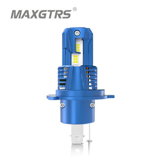 Maxgtrs ไฟหน้ารถจักรยานยนต์ LED H4 9003 Hi Lo Beam E5 35W 11000LM 12V 1 ชิ้น