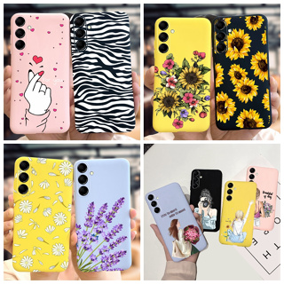 เคสโทรศัพท์ซิลิโคน แบบนิ่ม ลายดอกทานตะวัน สําหรับ Samsung Galaxy M54 2023 F54 M54 5G M546B