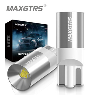 Maxgtrs หลอดไฟ LED 12V 24V T10 168 194 2825 W5W สีขาว สําหรับติดป้ายทะเบียนรถยนต์ 2 ชิ้น