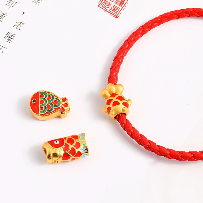 สร้อยข้อมือลูกปัด สีแดง สำหรับผู้ชายและผู้หญิง thumbnail 5