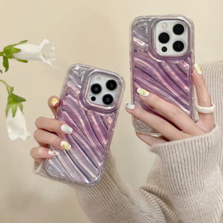 เคสโทรศัพท์มือถือนิ่ม ลายทางสีม่วง เรียบง่าย สําหรับ Iphone 14 14 Pro 14 Pro Max 11 12 promax 13 Pro Max