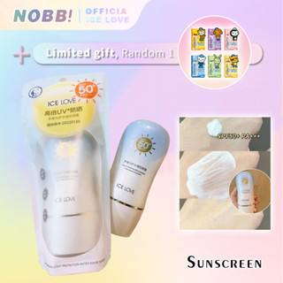 NOBB! ICE LOVE Sunscreen Whitening Isolation Sunblock Moisturizer Facial/Body Cream UV Shield SPF50+ PA+++ 30ML