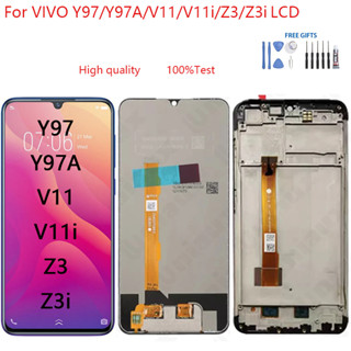 อะไหล่หน้าจอสัมผัสดิจิทัล LCD แบบเปลี่ยน สําหรับ vivo Y97 Y97A V11 V11i Z3 Z3i Y53