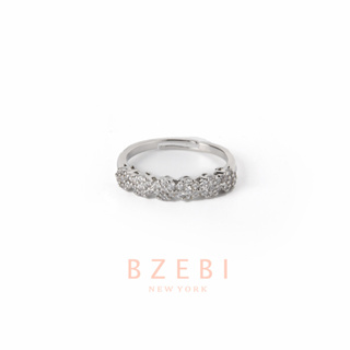 Bzebi แหวนเงิน 925 เครื่องประดับแฟชั่น เรียบง่าย ของขวัญ กันสนิม ปรับได้ เครื่องประดับแฟชั่น สําหรับผู้หญิง เครื่องประดับพรีเมี่ยม คุณภาพสูง พร้อมกล่อง 1218r