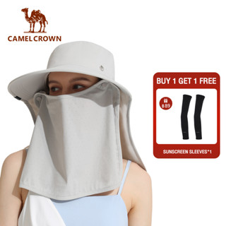 CAMEL CROWN หมวกชาวประมง ทนรังสียูวี ปีกกว้าง