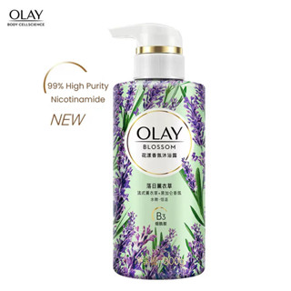 Olay เจลอาบน้ํา กลิ่นดอกลาเวนเดอร์ ซอร์บิทอล สีดํา