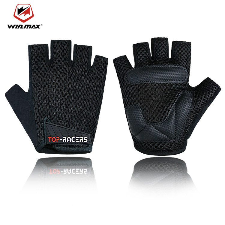 Winmax ถุงมือครึ่งนิ้ว สําหรับออกกําลังกาย ปั่นจักรยาน เล่นกีฬา ฟิตเนส