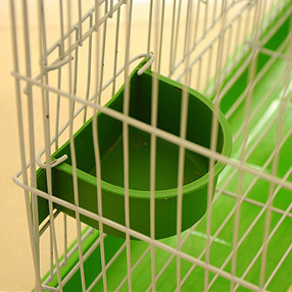 Birds Drinking Cup Feeder Color Feeding Trough CAGE อุปกรณ์เสริม