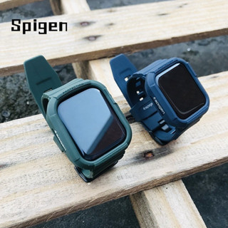 Spigen สายนาฬิกาข้อมือซิลิโคน TPU และเคส TPU แบบเปลี่ยน สําหรับ iWatch 45 มม. 41 มม. 44 มม. 40 มม. Series 7 6 SE 5 4