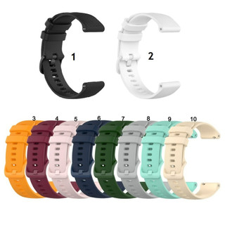 18 มม.20 มม.22 มม.สายซิลิโคนอ่อนนุ่มสีลูกกวาด schem Huawei GT4 GT5 GT6 pro 42 มม.41 มม.46 มม.สายนาฬิกาอัจฉริยะ