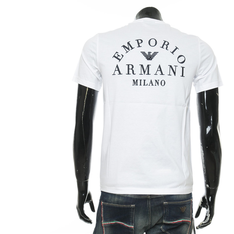 เสื้อยืดคอกลมแขนสั้นผู้ชาย Armani Logo