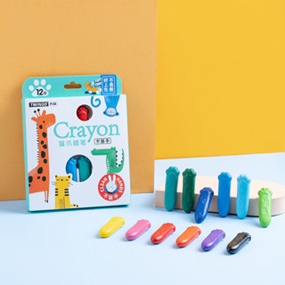 Penlab ชุดดินสอสี อุ้งเท้าแมว ขนาดเล็ก 12 สี สําหรับเด็กนักเรียน วาดภาพ ระบายสี C7387