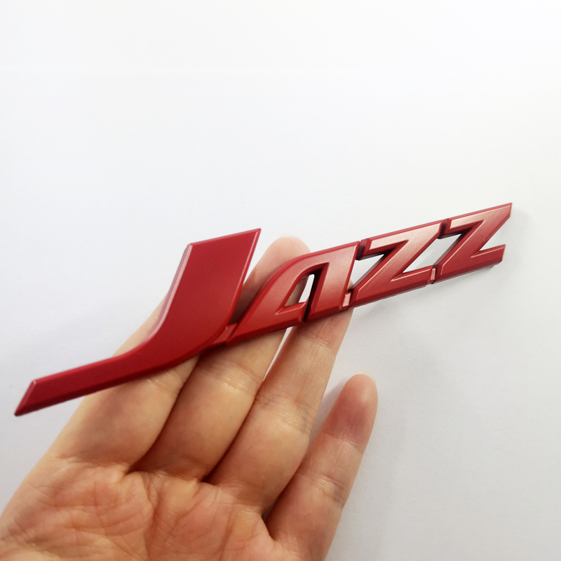 สติกเกอร์โลหะโครเมี่ยม ลายโลโก้ตัวอักษร Jazz สีดํา สีแดง สําหรับติดตกแต่งรถยนต์ Honda Jazz 1 ชิ้น - รูปที่ 3