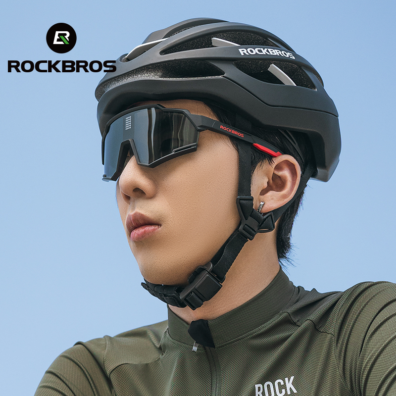 ROCKBROS แว่นตาอิเล็กทรอนิกส์ เลนส์โพลาไรซ์ เปลี่ยนสีได้ กันลม และทราย สําหรับผู้ชายและผู้หญิง เล่นกีฬากลางแจ้ง วิ่ง