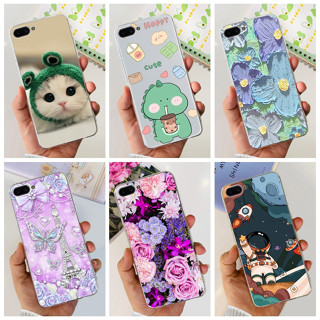 เคสโทรศัพท์ซิลิโคน TPU แบบนิ่ม ลายไดโนเสาร์ และแมวน่ารัก สําหรับ OPPO A3S A5 AX5 A12e CPH1803 CPH1853 CPH1851