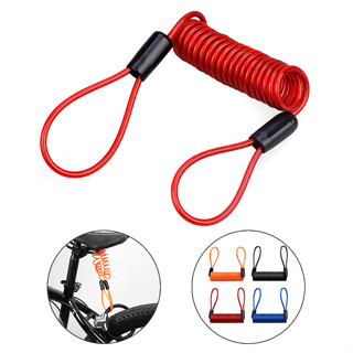 1.45M Motorcycle Bike Spring Cable Lock Reminder Cable Motorcycle Wheel Disc Brake Alarm Lock Bag Reminder Spring Cable