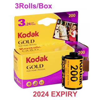 ฟิล์มลบสี KODAK GOLD 200 24 Exp 135 35 มม. C41 PROCESS MVP CAMERA 2024 EXPIRY 1/3 ม้วน