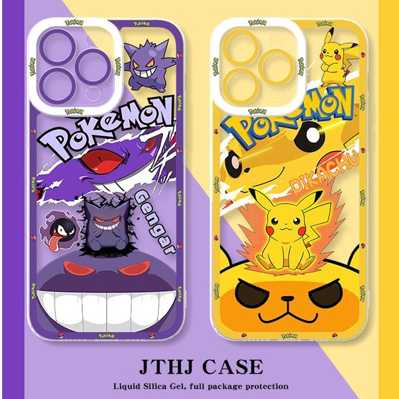เคสโทรศัพท์มือถือ กันกระแทก ลายการ์ตูนโปเกม่อน ปิกาจู สําหรับ iPhone 14 Pro Max 13 12 Mini 11 XS XR X 8 7 Plus 6S 6 SE