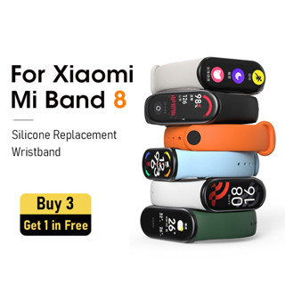 สายนาฬิกาข้อมือซิลิโคน TPU แบบเปลี่ยน สําหรับ Xiaomi Mi Band 8 Xiaomi Band 8