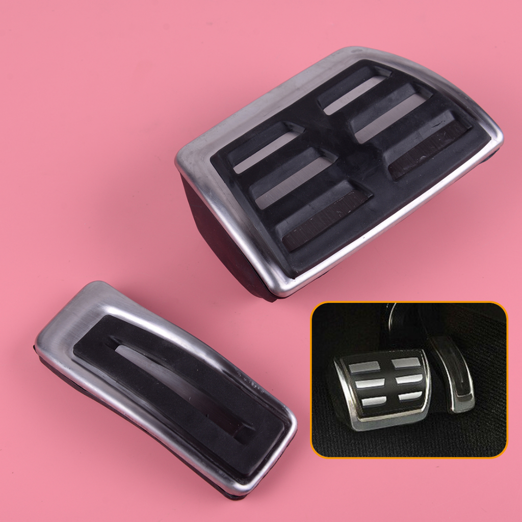 ไม่มีเจาะเหล็กแก๊สเบรคเหยียบฝาครอบอุปกรณ์เสริม Fit สําหรับ Audi ใหม่ Q5 Q7 A4 A5 B9