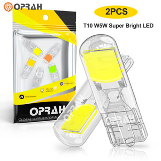 【2 ชิ้น】หลอดไฟเลี้ยว LED T10 COB สว่างมาก อุปกรณ์เสริม สําหรับติดป้ายทะเบียนรถยนต์