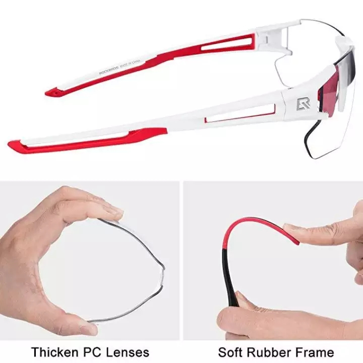 ROCKBROS แว่นตา Photochromic โพลาไรซ์ เลนส์ใส สำหรับปั่นจักรยาน กลางแจ้ง - รูปที่ 6