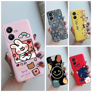 เคสโทรศัพท์ซิลิโคน TPU แบบนิ่ม ลายการ์ตูน สําหรับ Vivo Y22 Y22s Case V2206 V2207 Y22 Y 22 S 4G