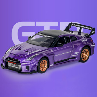 โมเดลรถยนต์ 1:24 Nissan GTR-CSR2 LBWK พร้อมเสียง และไฟ ของเล่นสําหรับเด็ก