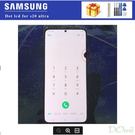 หน้าจอสัมผัส Lcd แบบเปลี่ยน สําหรับ Samsung S20 Ultra G988F