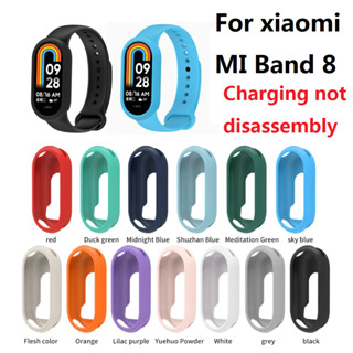 เคสนาฬิกาข้อมือซิลิโคน หลากสี แบบเปลี่ยน สําหรับ Xiaomi Mi Band 8 Mi Band 8