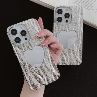 เคสโทรศัพท์มือถือ tpu นิ่ม ชุบไฟฟ้า ลายหัวใจ 3D สําหรับ Iphone 14 14 Pro 14 Pro MAX 11promax 12 promax 13 Pro MAX X XS MAX