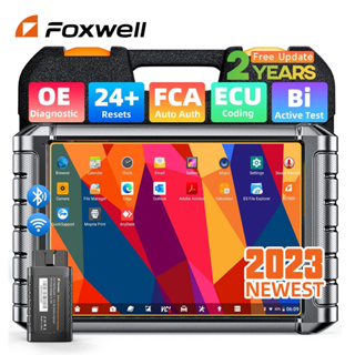 Foxwell NT909 OBD2 เครื่องสแกนเนอร์วินิจฉัยรถยนต์ ECU รีเซ็ต 30 รีเซ็ต