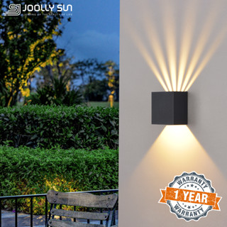 โคมไฟติดผนังภายนอก LED กันน้ํา ทรงสี่เหลี่ยม สไตล์นอร์ดิก โมเดิร์น สําหรับตกแต่งบ้าน สวน