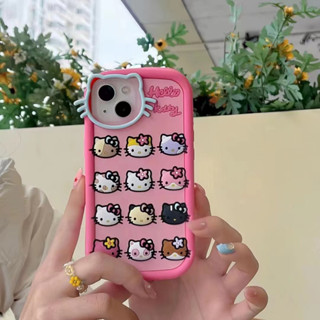 เคสซิลิโคนนิ่ม ลายคิตตี้ 3d สําหรับ iPhone14 13 12 11 Pro MAX