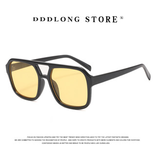 Dddlong แว่นตากันแดดแฟชั่น สไตล์พังก์ วินเทจ เรโทร คลาสสิก UV400 สําหรับผู้หญิง ผู้ชาย D314